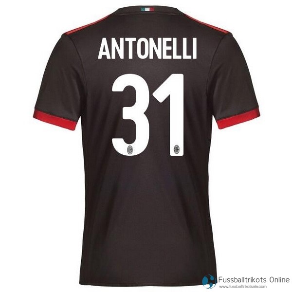 AC Milan Trikot Ausweich Antonelli 2017-18 Fussballtrikots Günstig